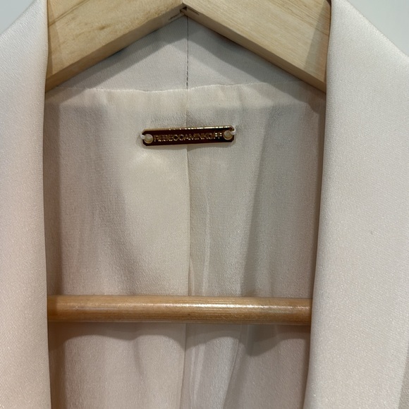 REBECCA MINKOFF Silk Bolero / Blazer Jacket in Cream sz 8 - Picture 6 of 14